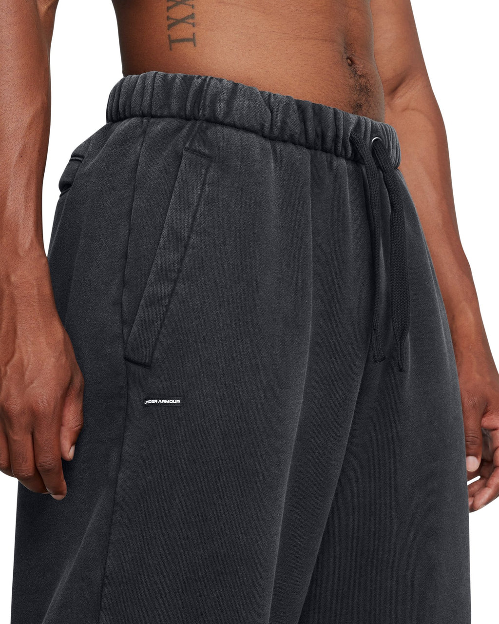 UA Icon Heavyweight Fleece Wash Men's Oversized Pants - Black