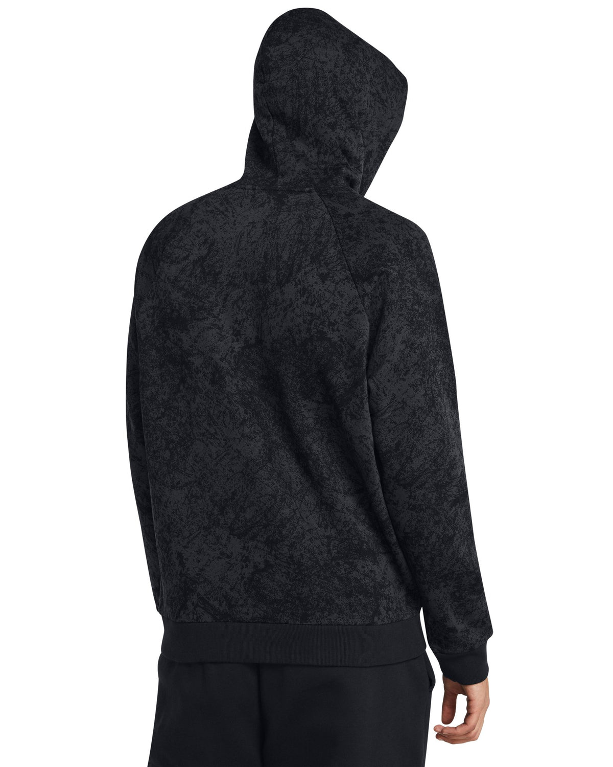 UA Rival Fleece Camo Printed Men's Hoodie - Black