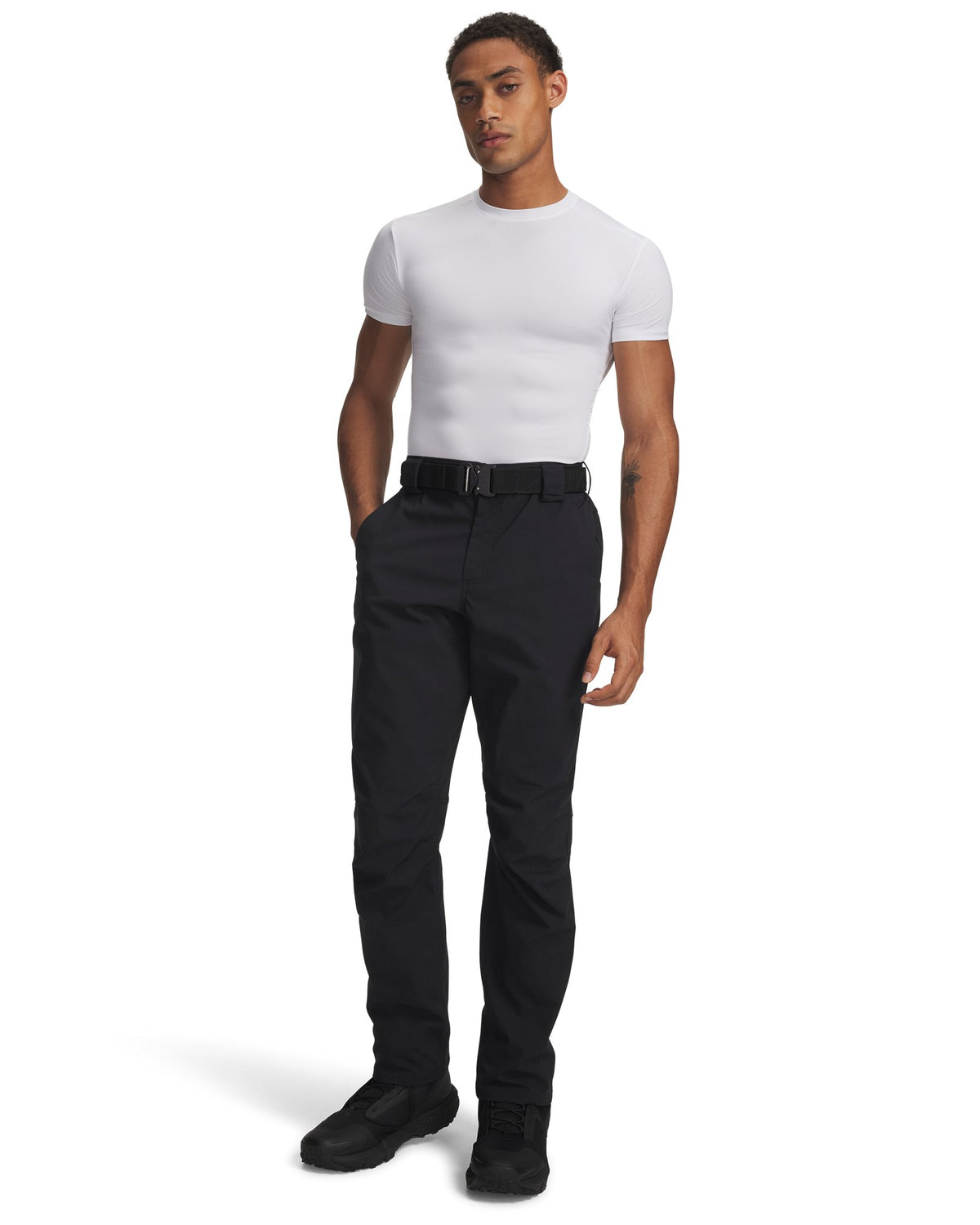UA Tactical Elite Men's Flat Front Pants - Black