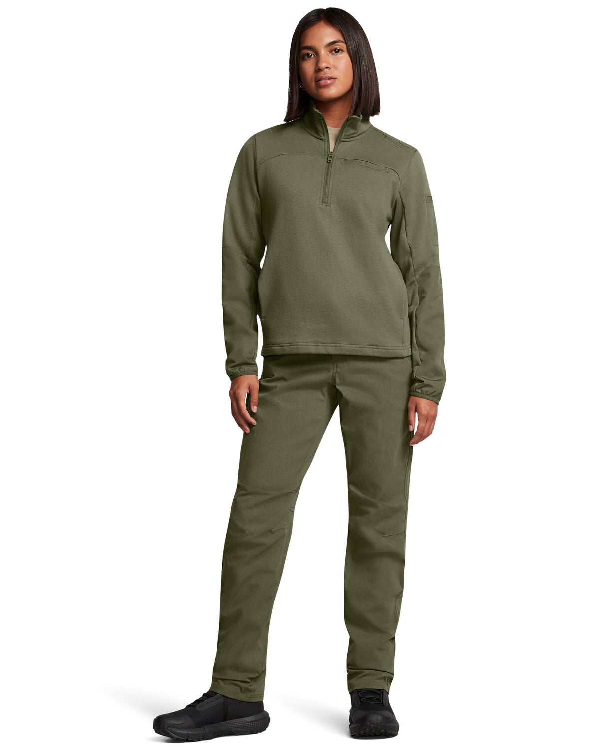 UA Tactical Elite Women's Flat Front Pants - Black