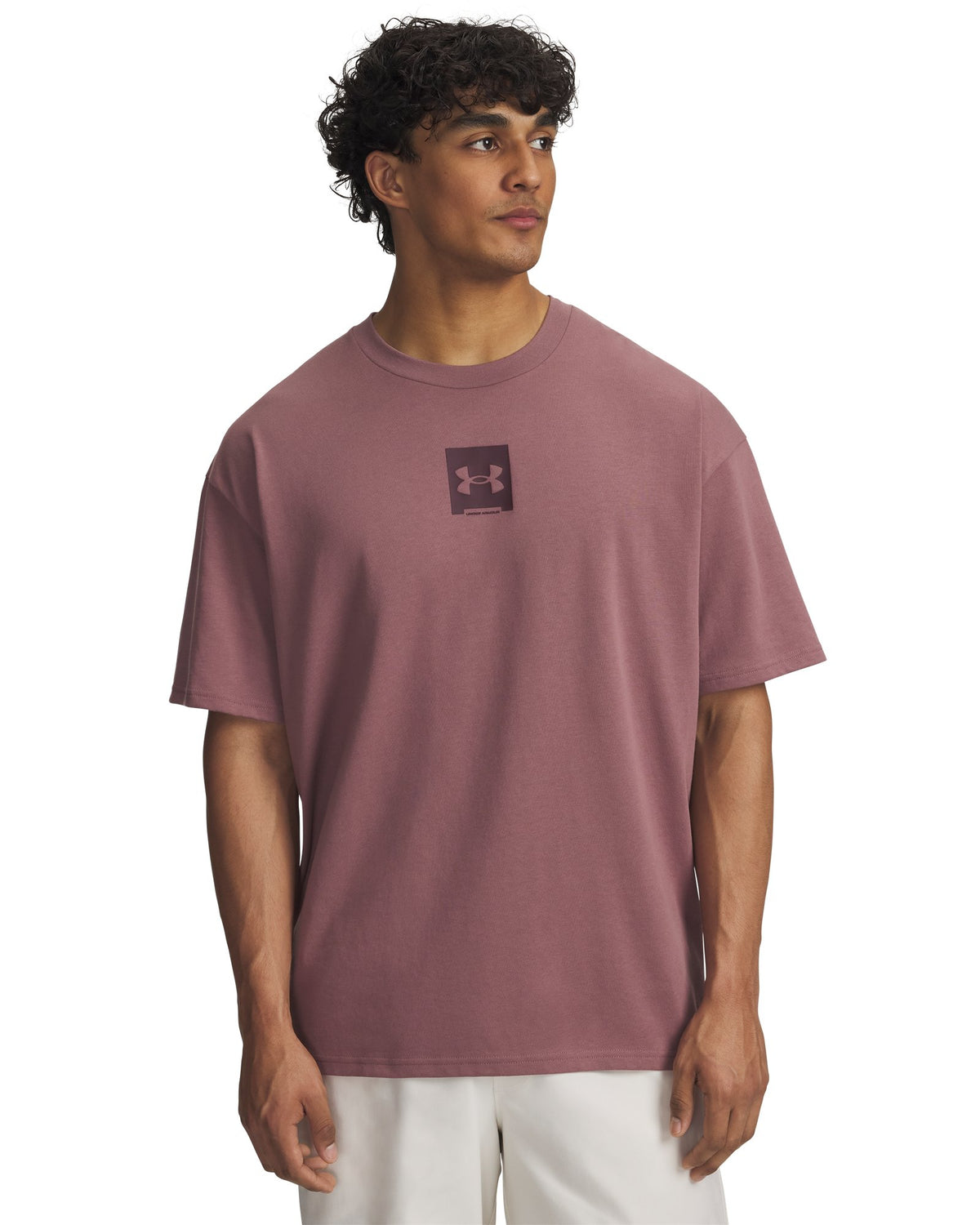 UA Heavyweight SM Box Men's Short Oversized Sleeve - Maroon