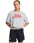 UA Make Noise Women's Short Sleeve - Gray