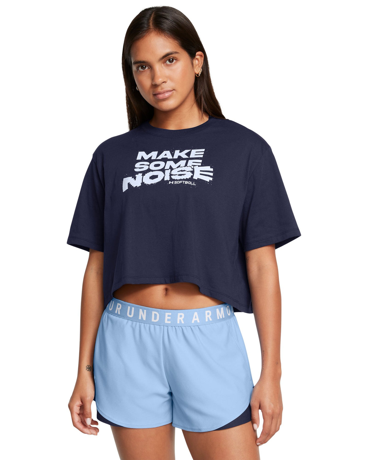 UA Make Noise Women's Short Sleeve - Blue