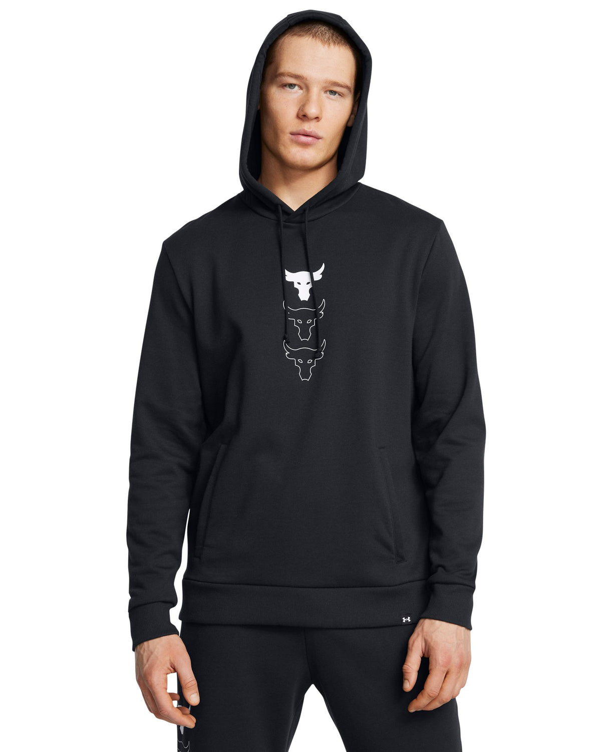 Project Rock Rival Fleece Men's Hoodie - Black
