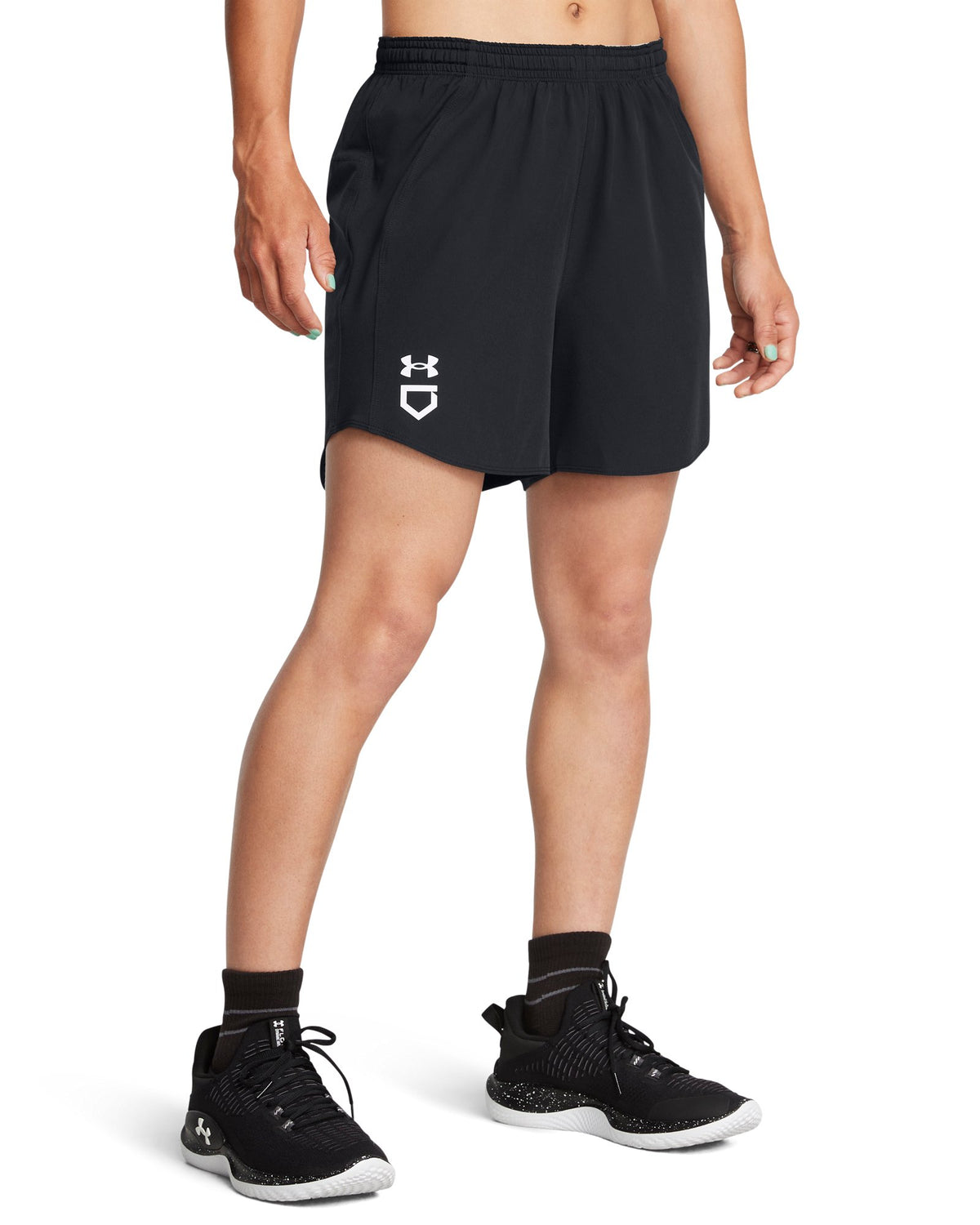 UA Utility Softball Women's 4.75" Shorts - Black
