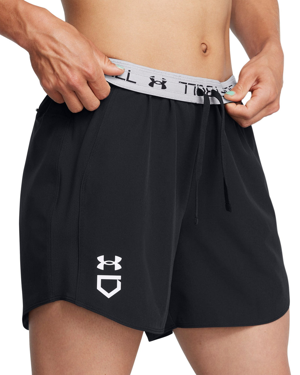 UA Utility Softball Women's 4.75" Shorts - Black