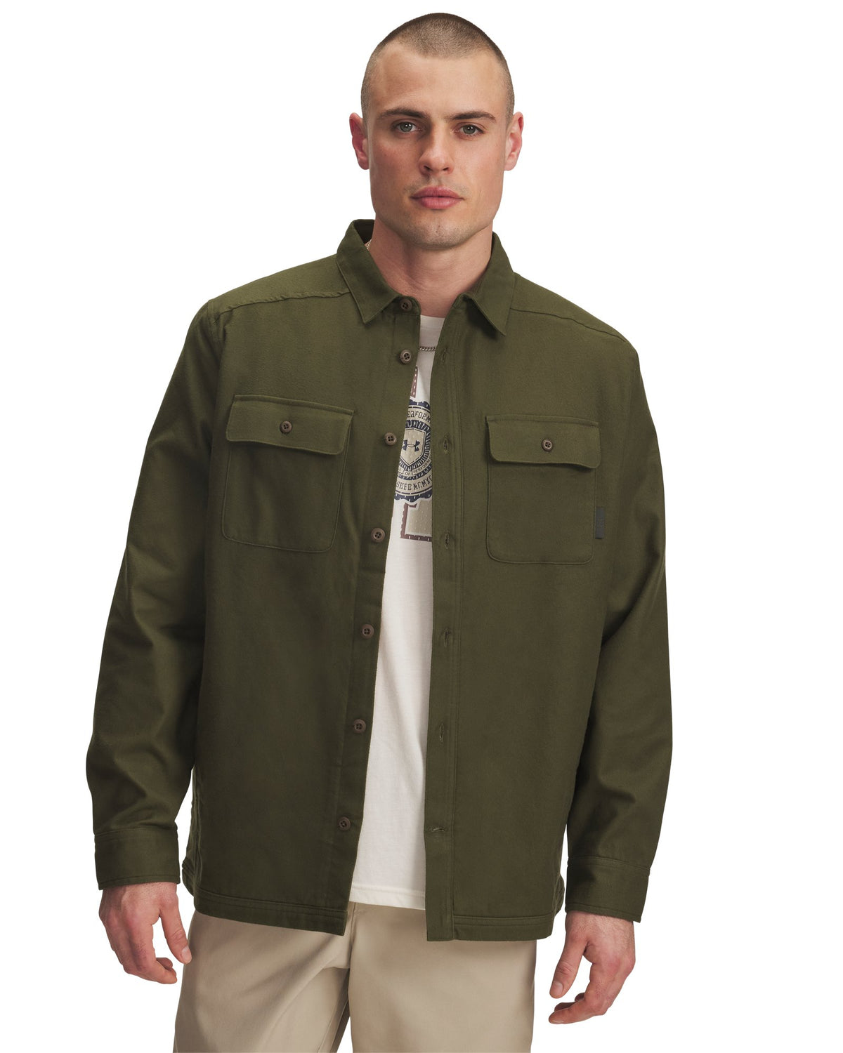 UA Fleece Lined Men's Flannel - Green