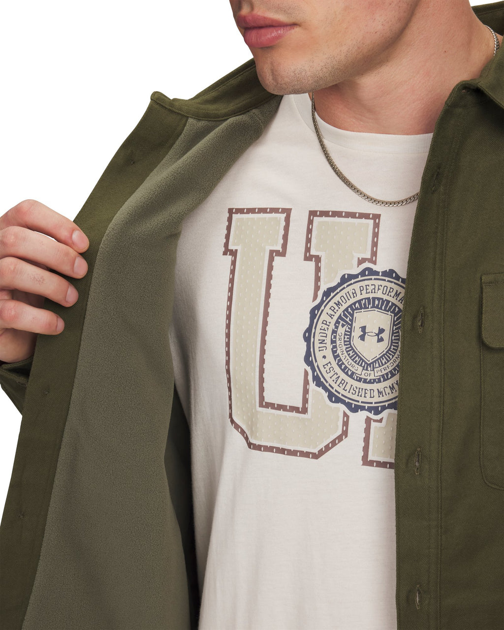 UA Fleece Lined Men's Flannel - Green