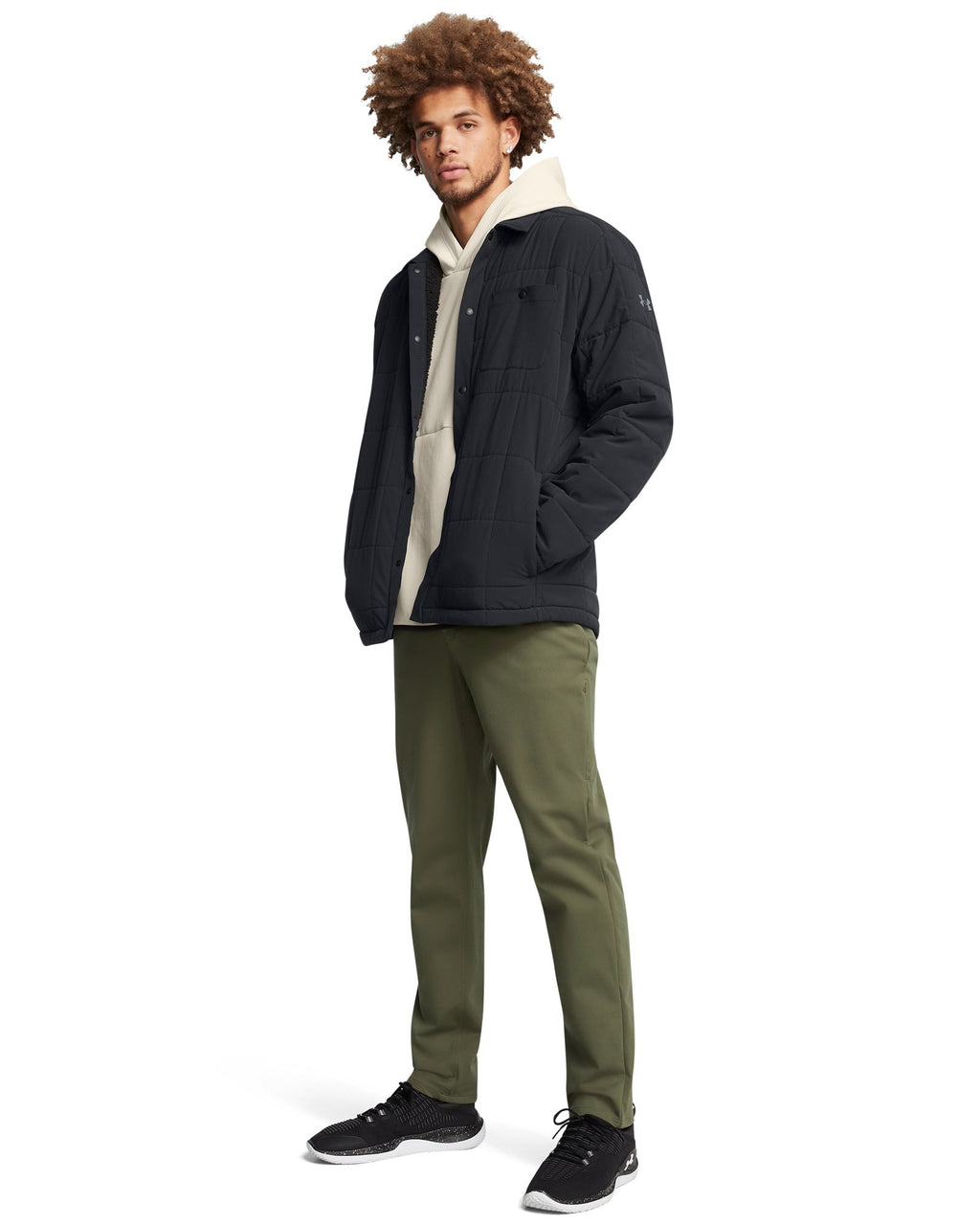 UA Expanse Quilted Men's Shacket - Black