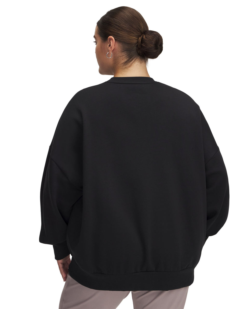 UA Rival Fleece Women's Oversized Crew - Black