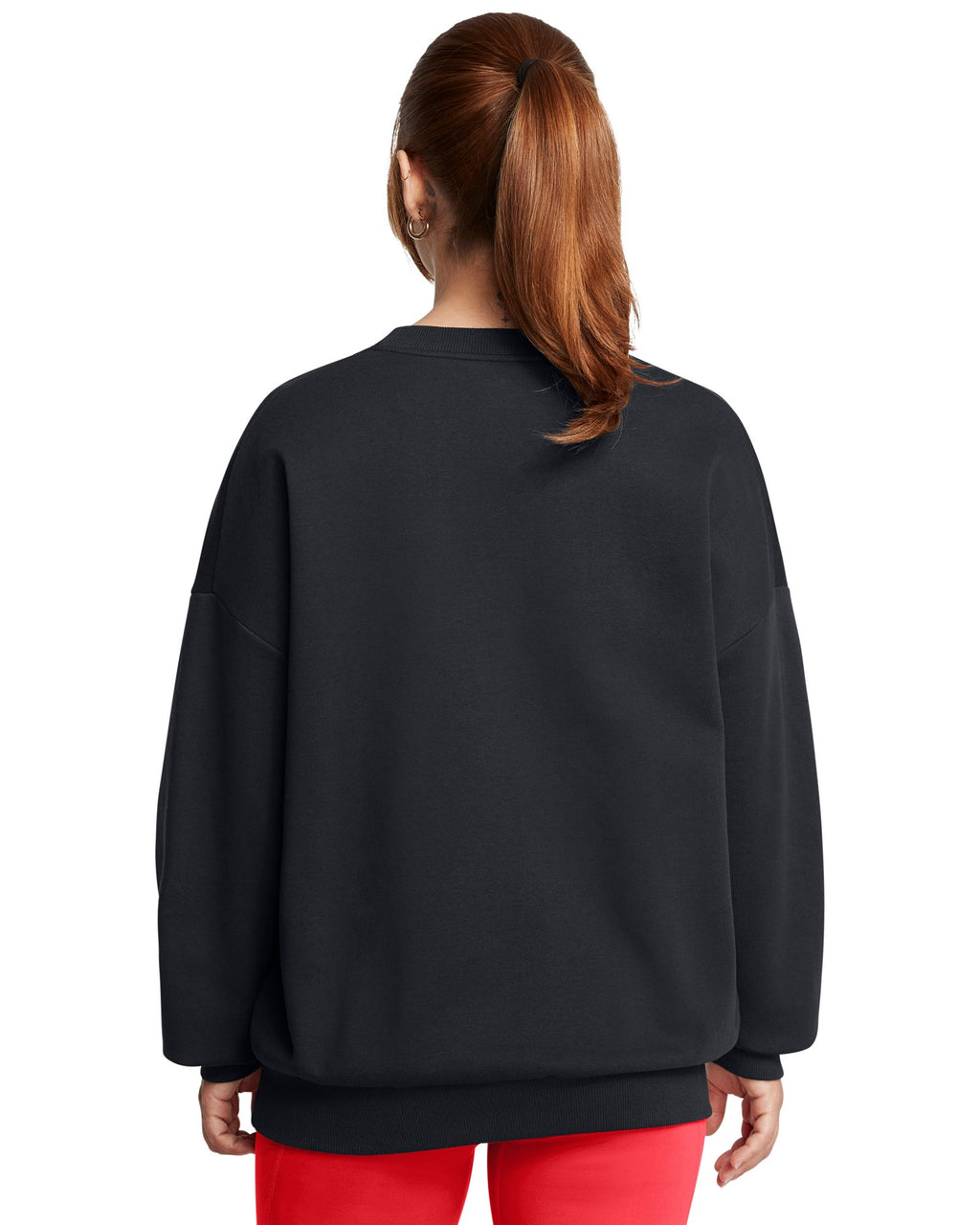 UA Rival Fleece Women's Oversized Crew - Black