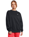 UA Rival Fleece Women's Oversized Crew - Black