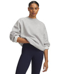 UA Rival Fleece Women's Oversized Crew - Gray