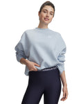 UA Rival Fleece Women's Oversized Crew - Blue