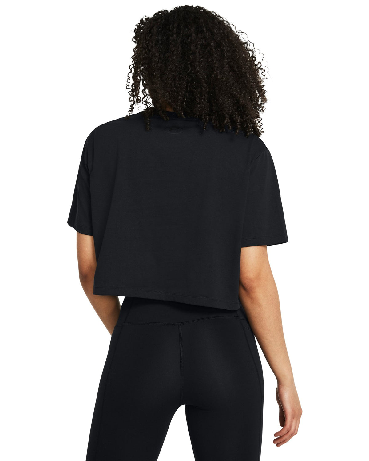 UA Boxy Crop Simple Women's Short Sleeve - Black