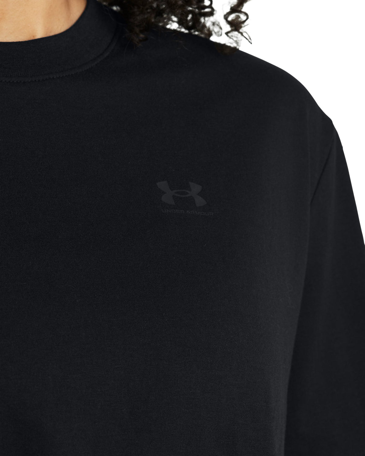 UA Boxy Crop Simple Women's Short Sleeve - Black
