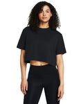 UA Boxy Crop Simple Women's Short Sleeve - Black