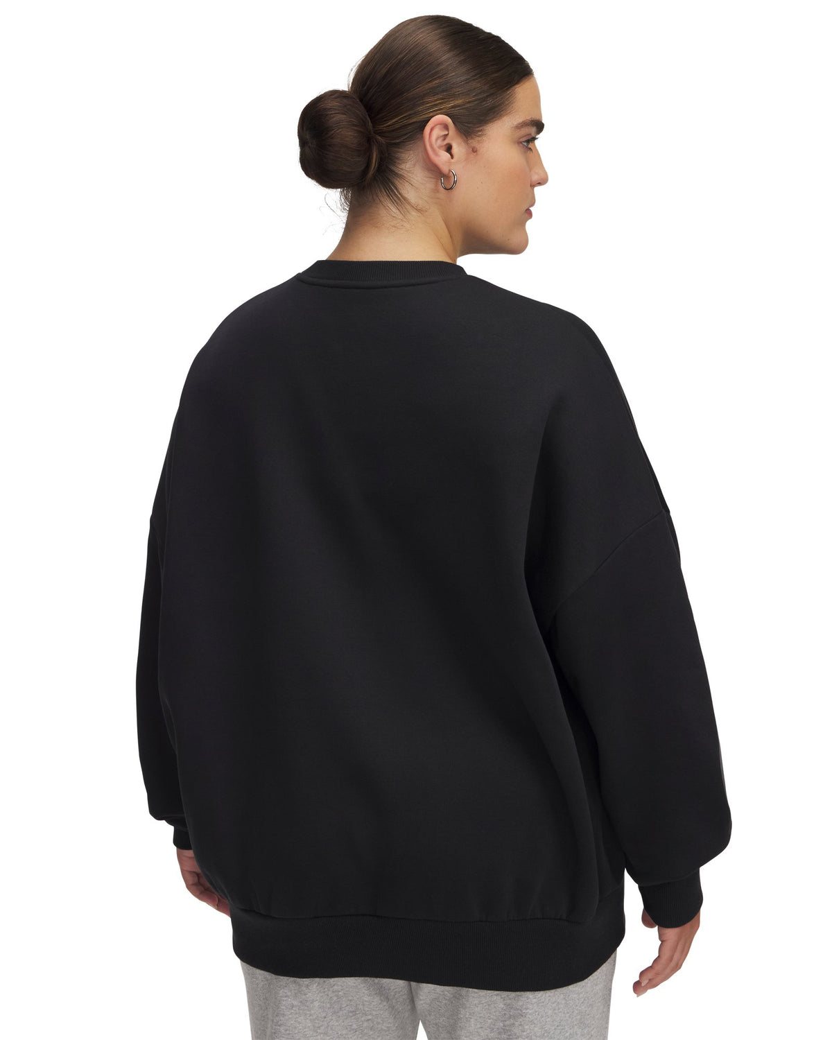 UA Rival Fleece Women's Oversized Crew - Black