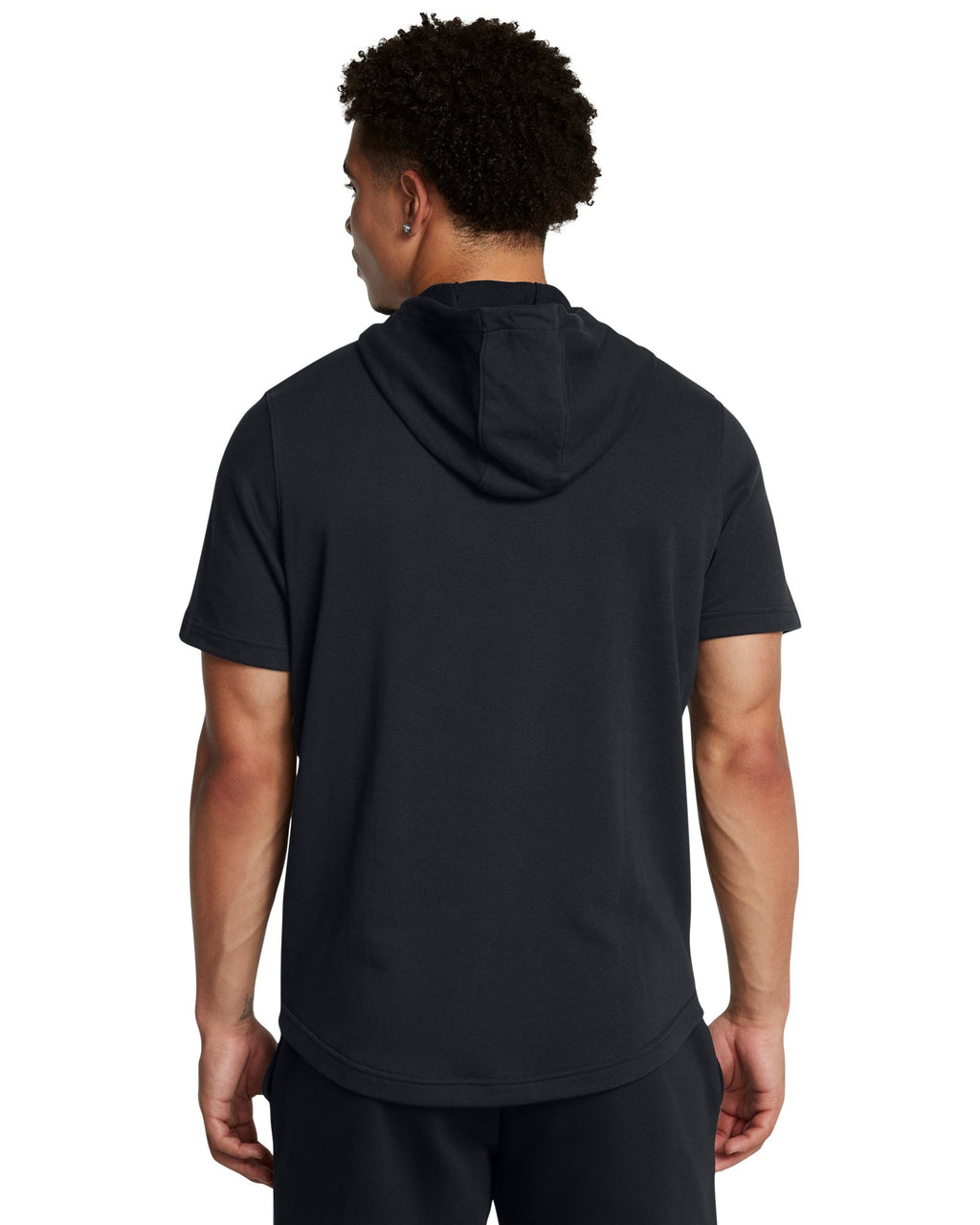 Project Rock Terry Men's Short Sleeve Hoodie - Black