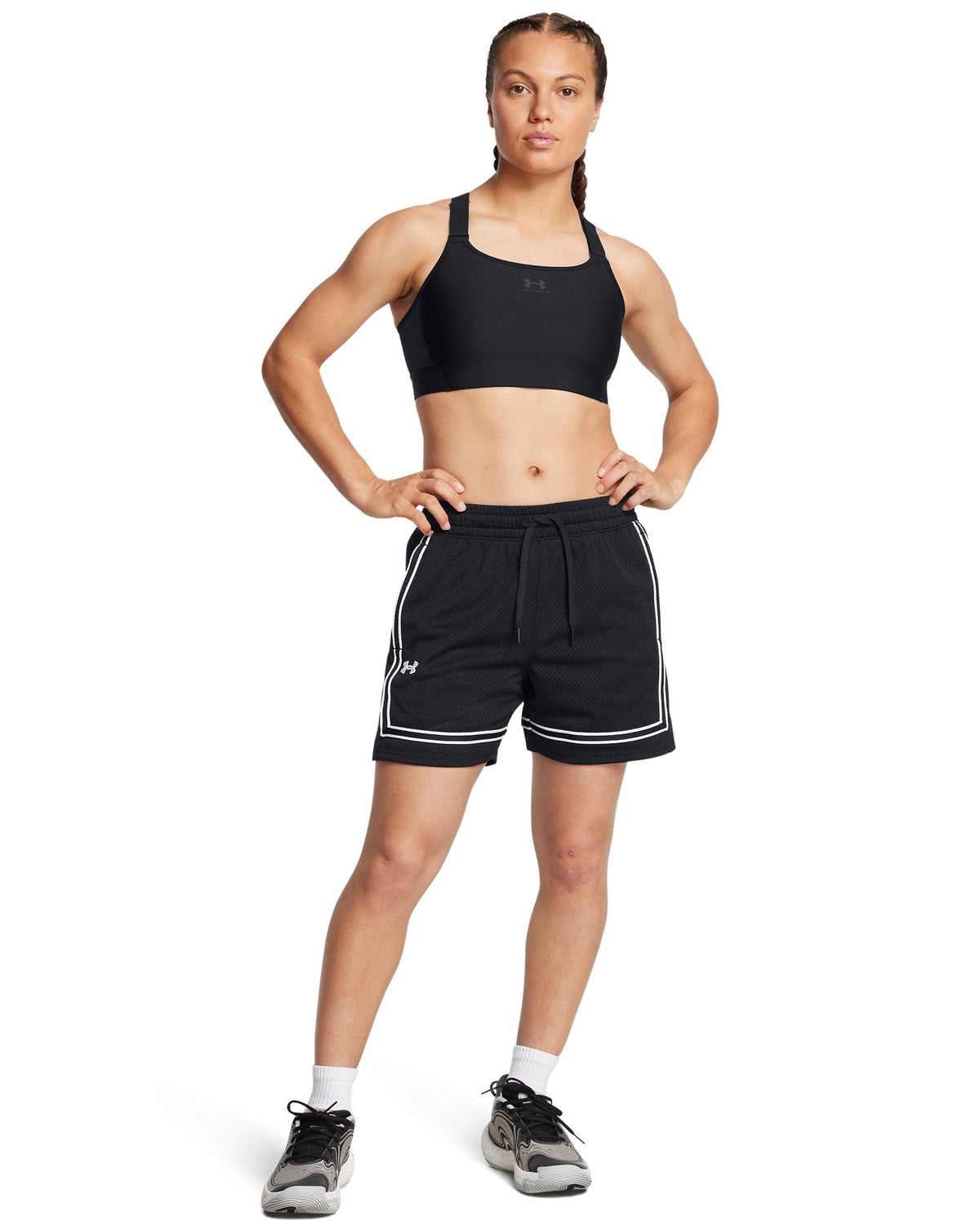 UA Zone Pro Mesh Women's 5" Shorts - Black