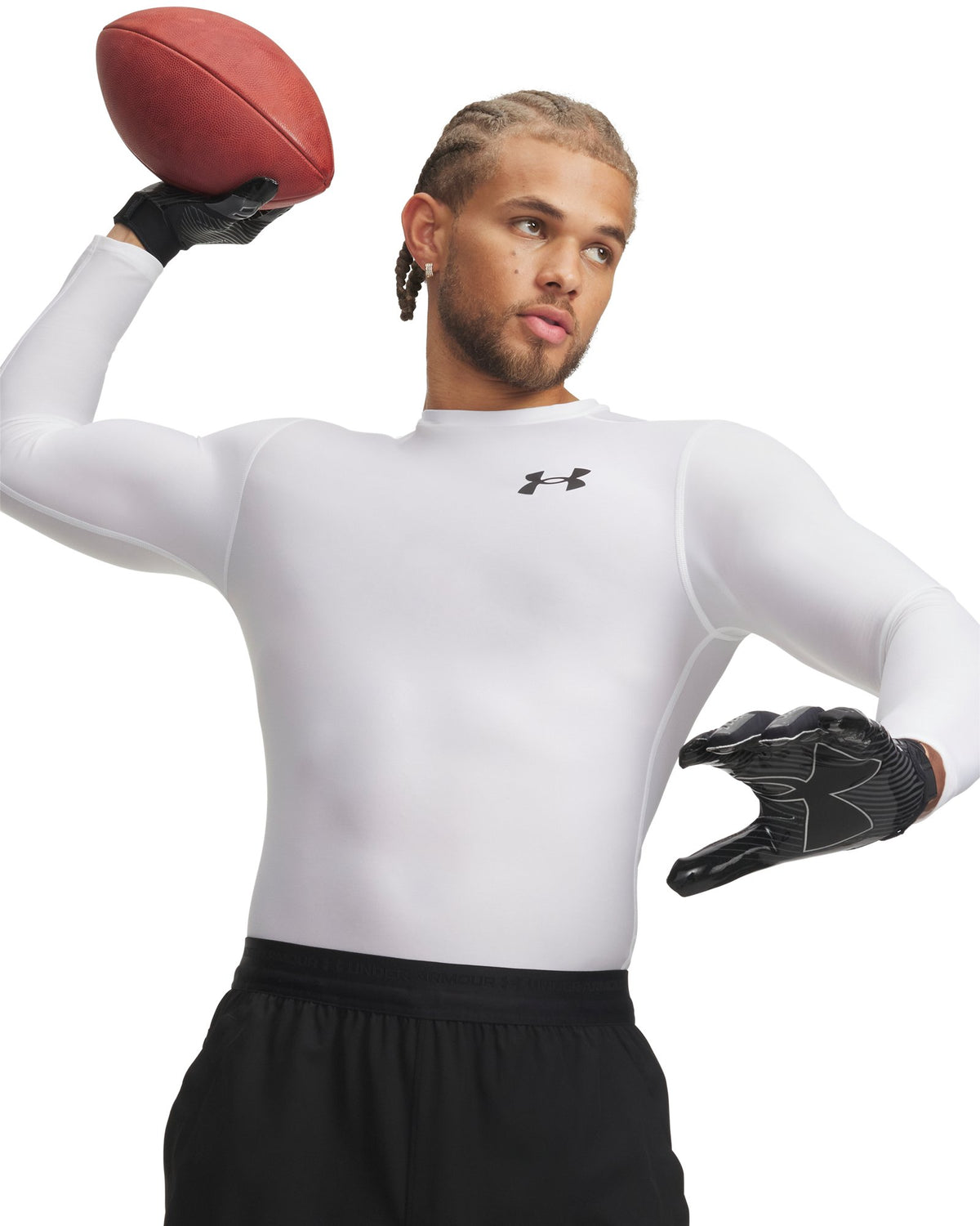 HeatGear® OG Compression Men's Long Sleeve - White
