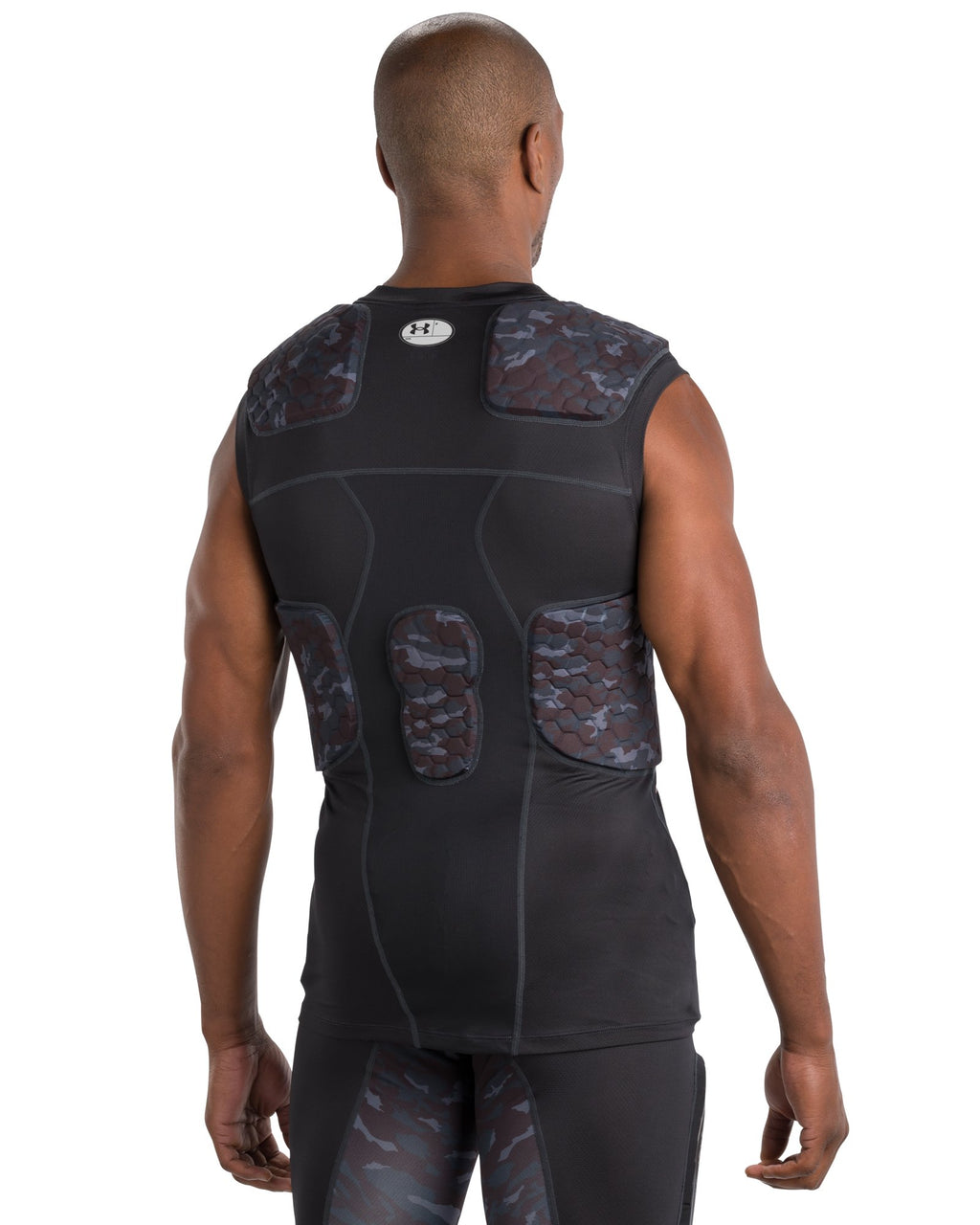 UA Gameday Armour Pro Camo Men's 5-Pad Top - Black
