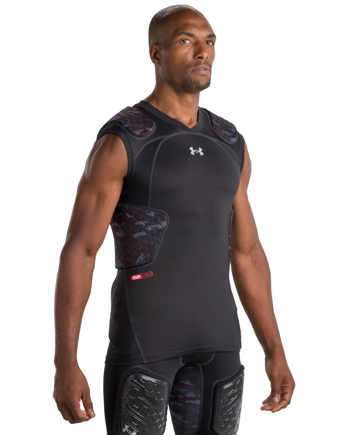 UA Gameday Armour Pro Camo Men's 5-Pad Top - Black