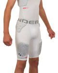 UA Gameday Armour Pro Kids' 5-Pad Girdle - White