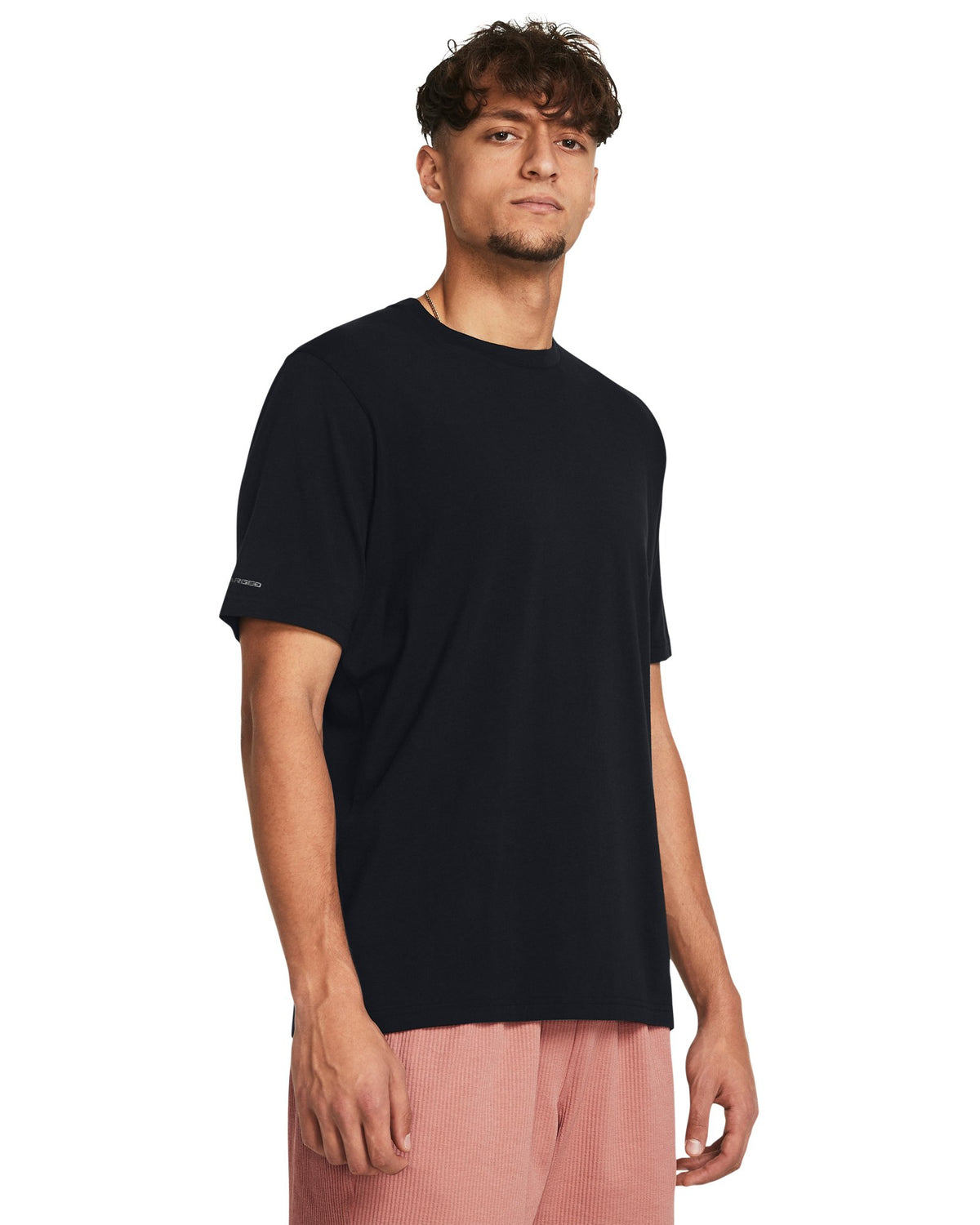 UA Icon Charged Cotton® Men's Short Sleeve - Black