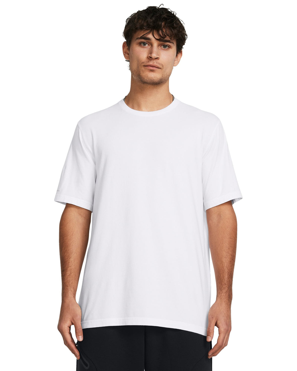 UA Icon Charged Cotton® Men's Short Sleeve - White