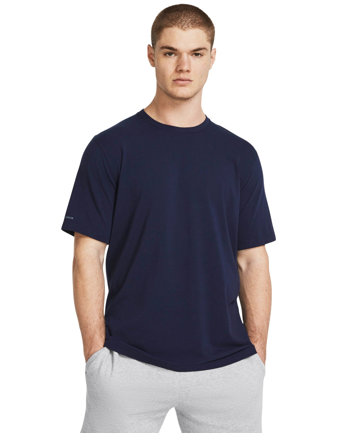 UA Icon Charged Cotton® Men's Short Sleeve - Blue