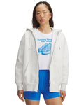 UA Icon Fleece Women's Oversized Full-Zip - Gray