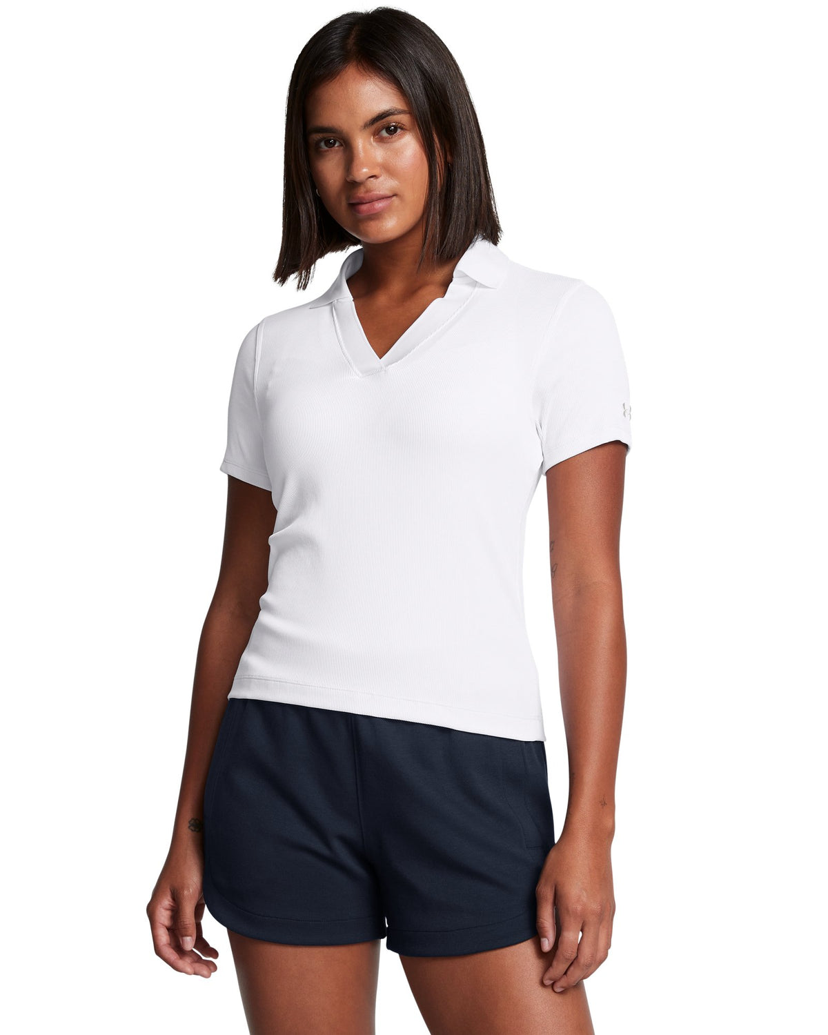 UA Premier Rib Women's Polo - White
