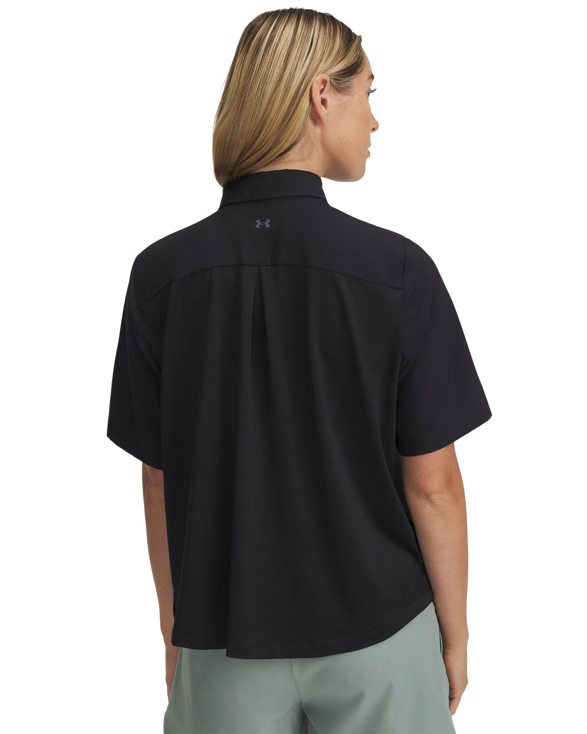 UA Fish Pro Hybrid Woven Women's Short Sleeve - Black