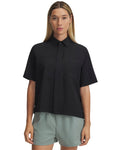 UA Fish Pro Hybrid Woven Women's Short Sleeve - Black