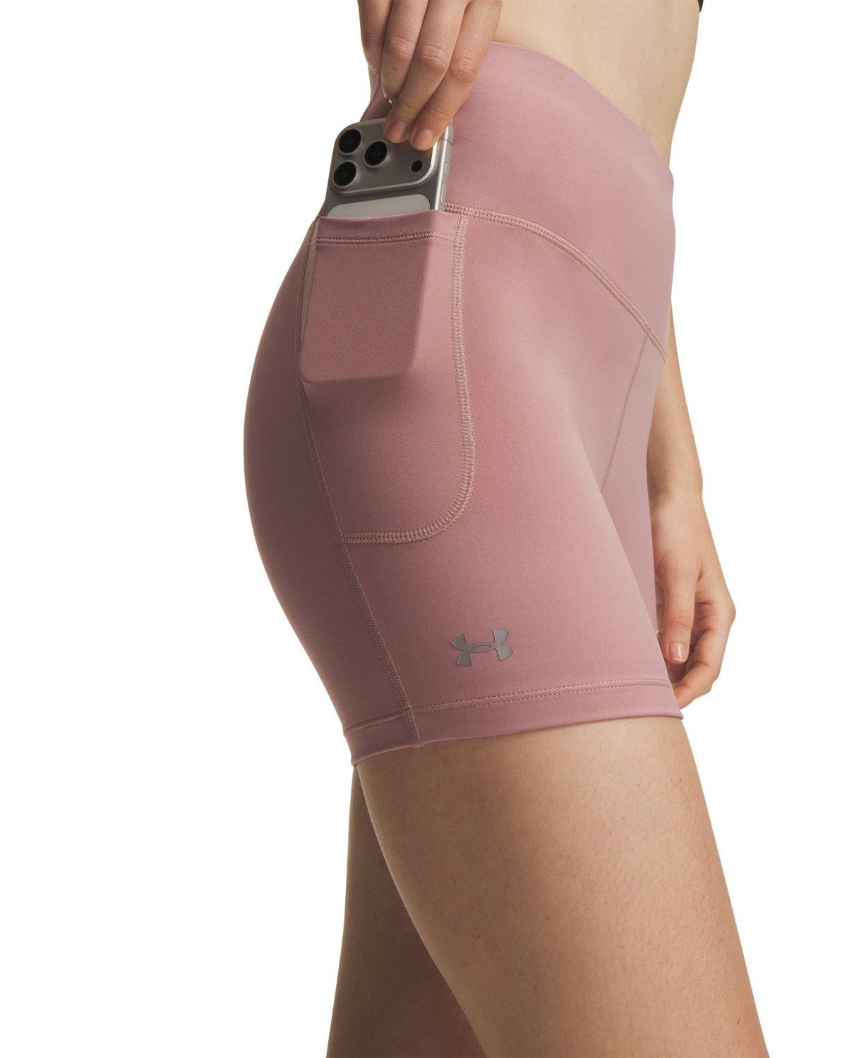 UA Motion Middy Women's 5" Shorts - Gray