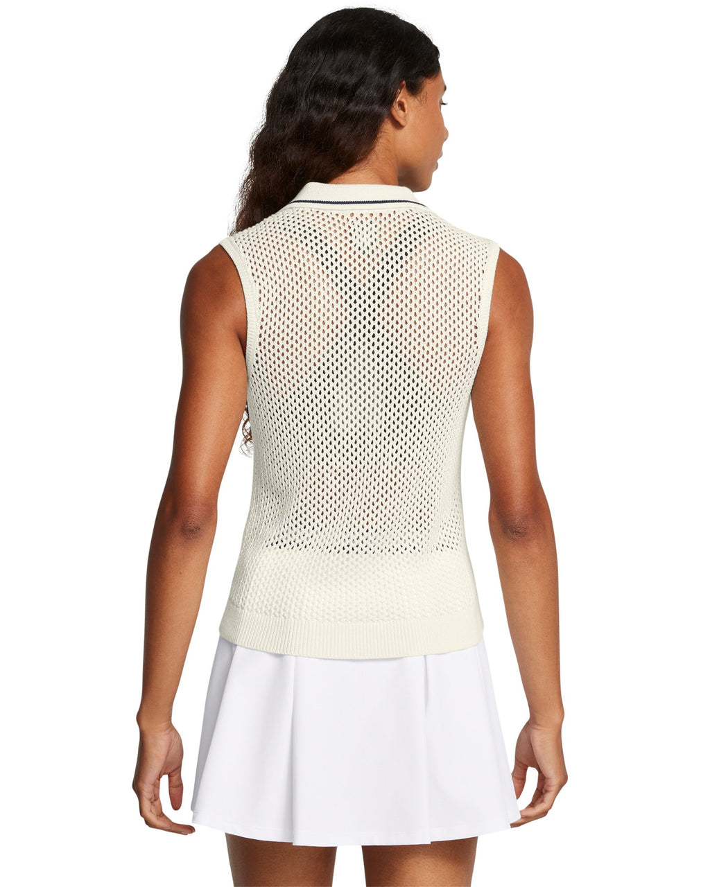 UA Premier Sleeveless Sweater Women's Polo - White