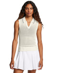 UA Premier Sleeveless Sweater Women's Polo - White