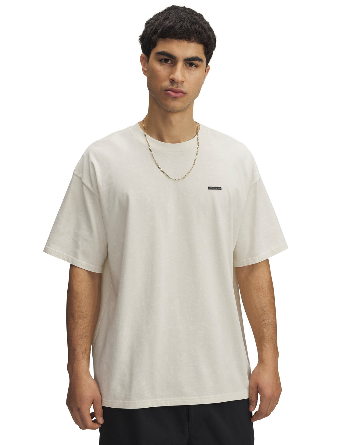 UA Heavyweight Logo Wash Men's Oversized Short Sleeve - Brown