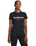 UA Washington Football Women's Short Sleeve - Black
