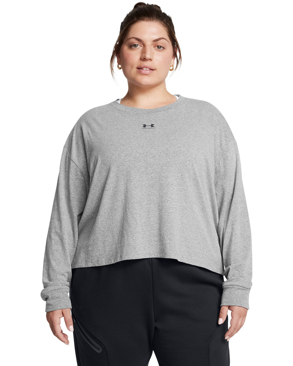 UA Rival Boxy Women's Long Sleeve - Gray