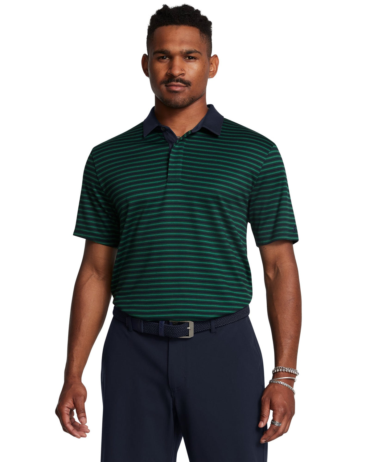 UA Premier Stripe Men's Polo - Navy