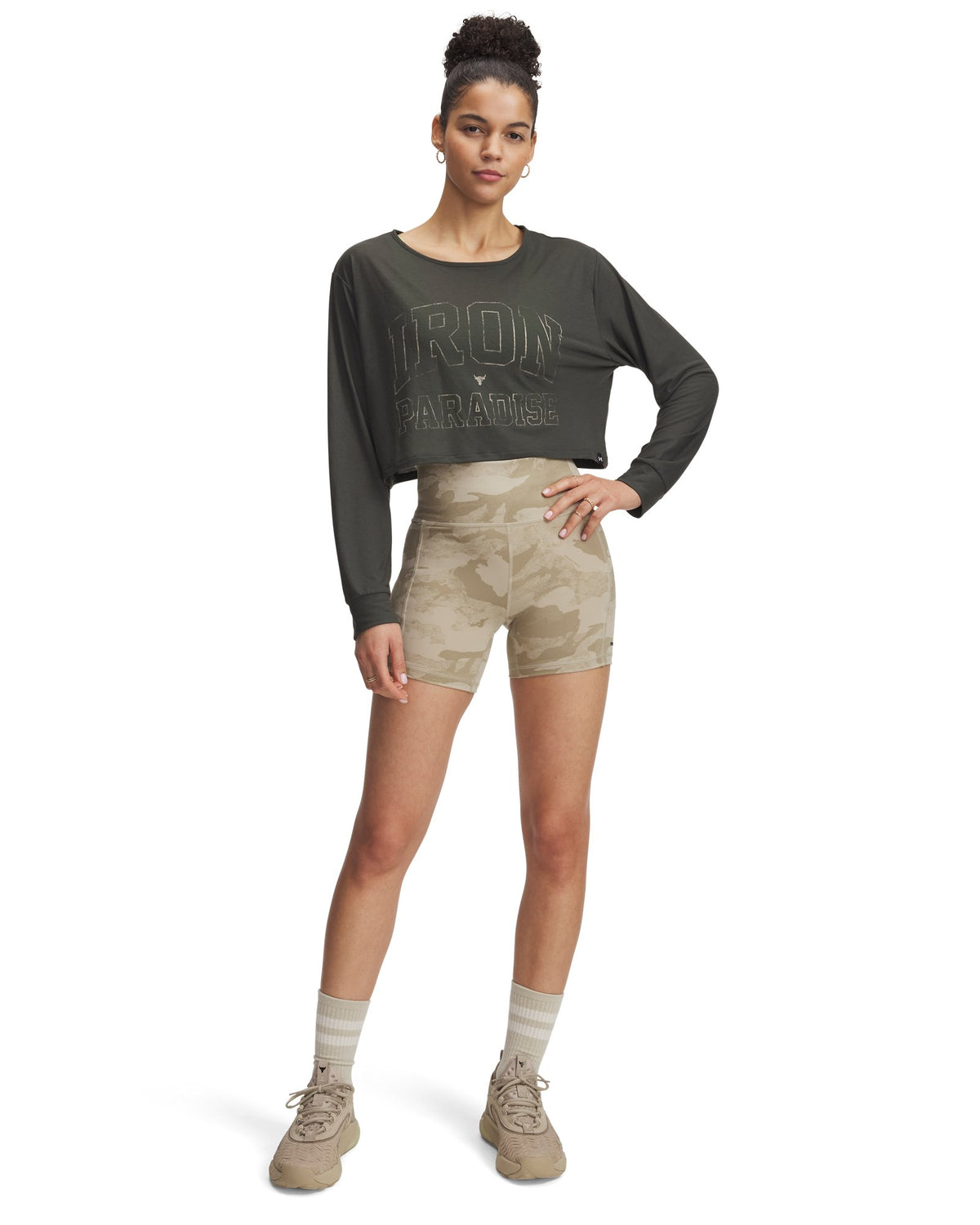 Project Rock Iron Paradise Women's Long Sleeve - Green
