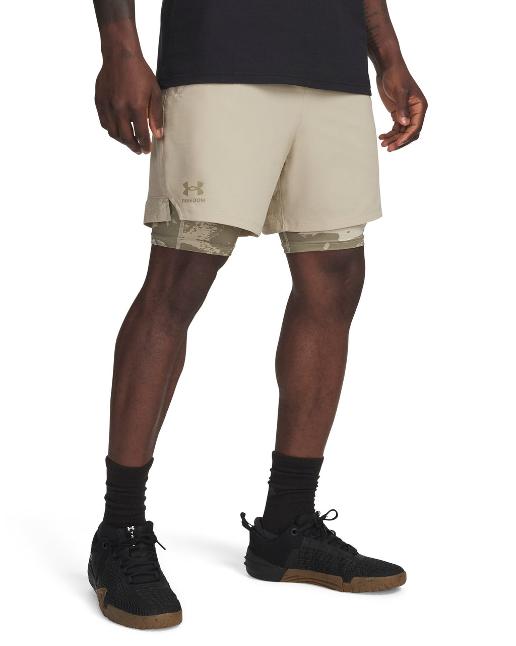 UA Vanish Freedom Men's 2-in-1 Shorts - Brown
