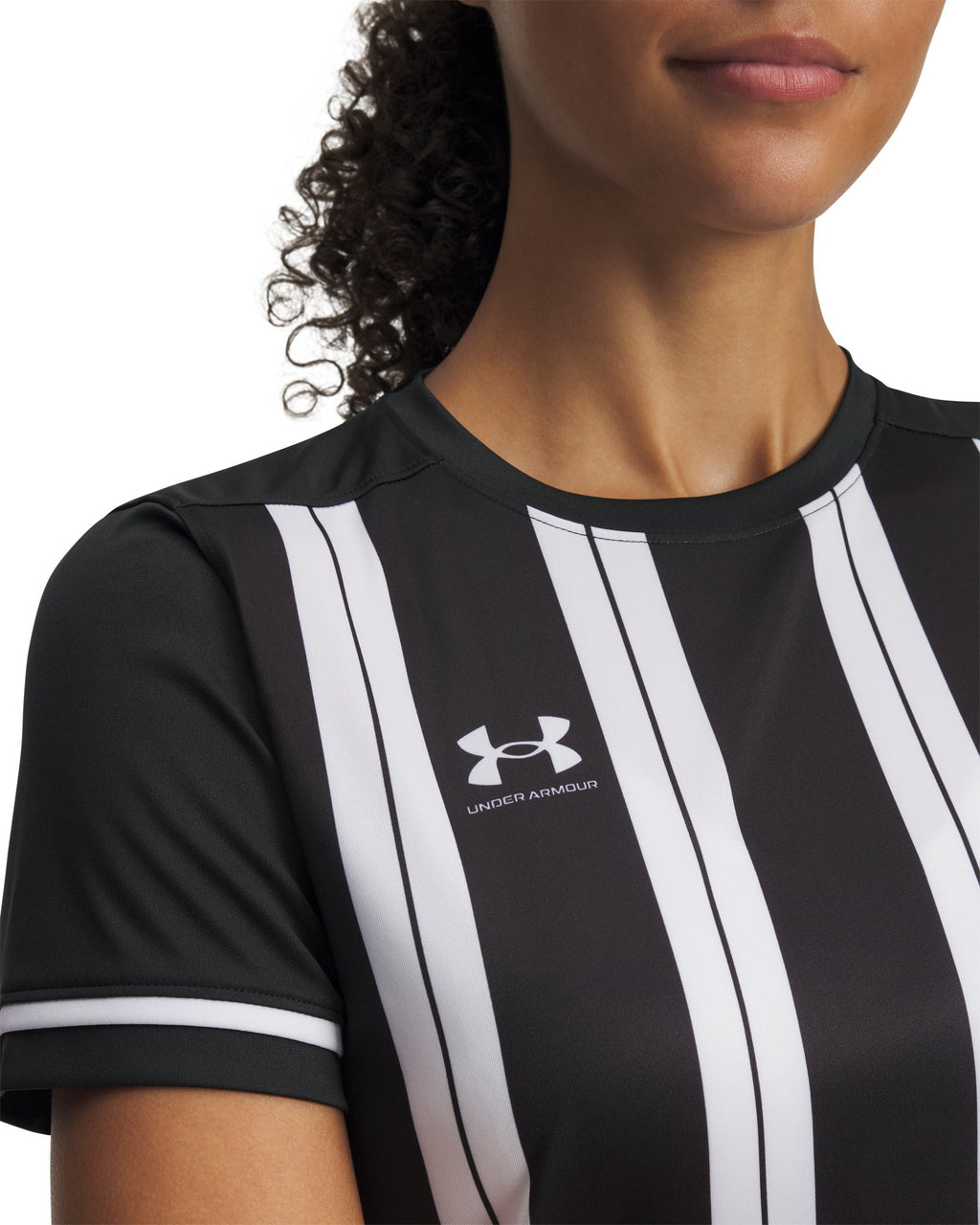 UA Challenger Team Stripe Women's Jersey - Black