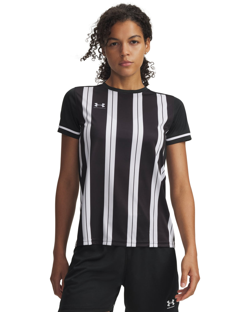 UA Challenger Team Stripe Women's Jersey - Black
