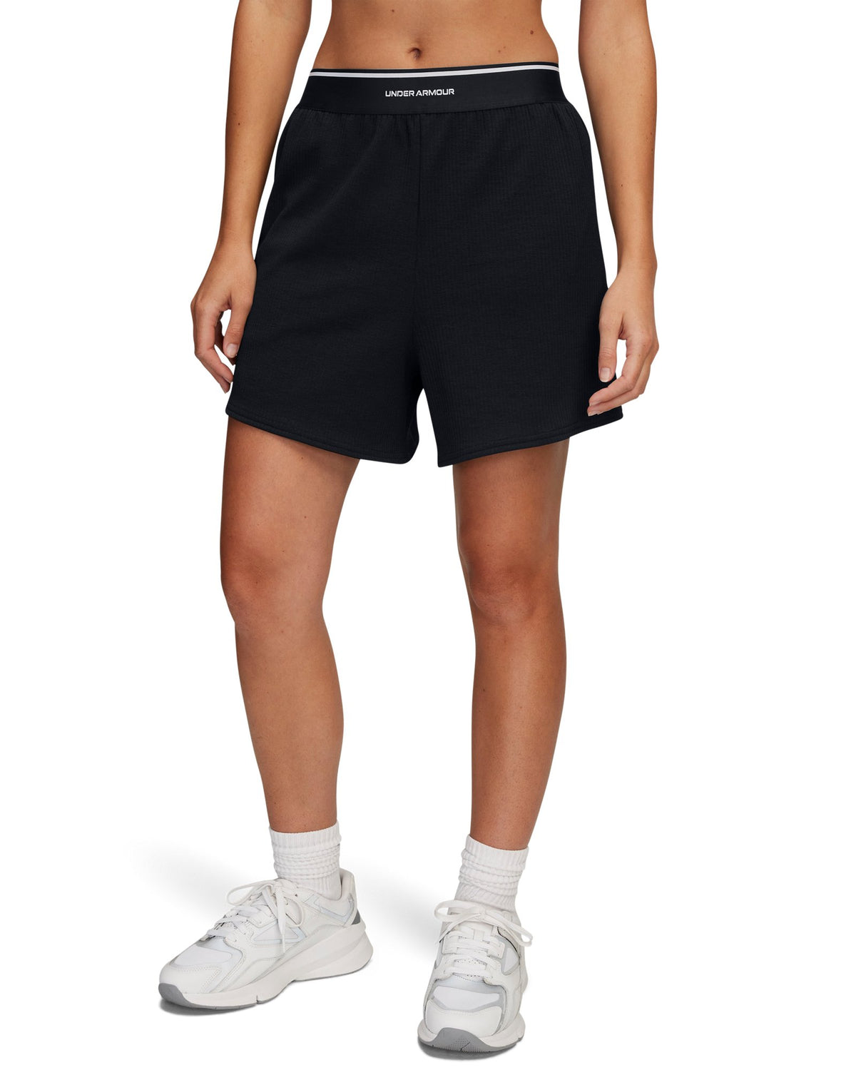 UA Meridian Rib Women's 4.5" Shorts - Black