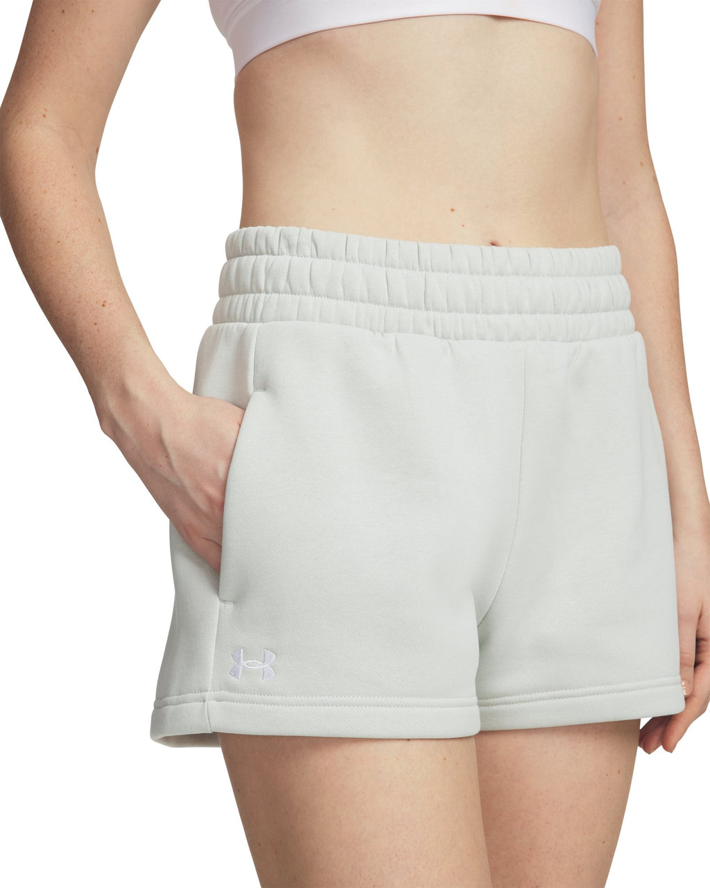 UA Rival Fleece Women's 2.75" Shorts - Green