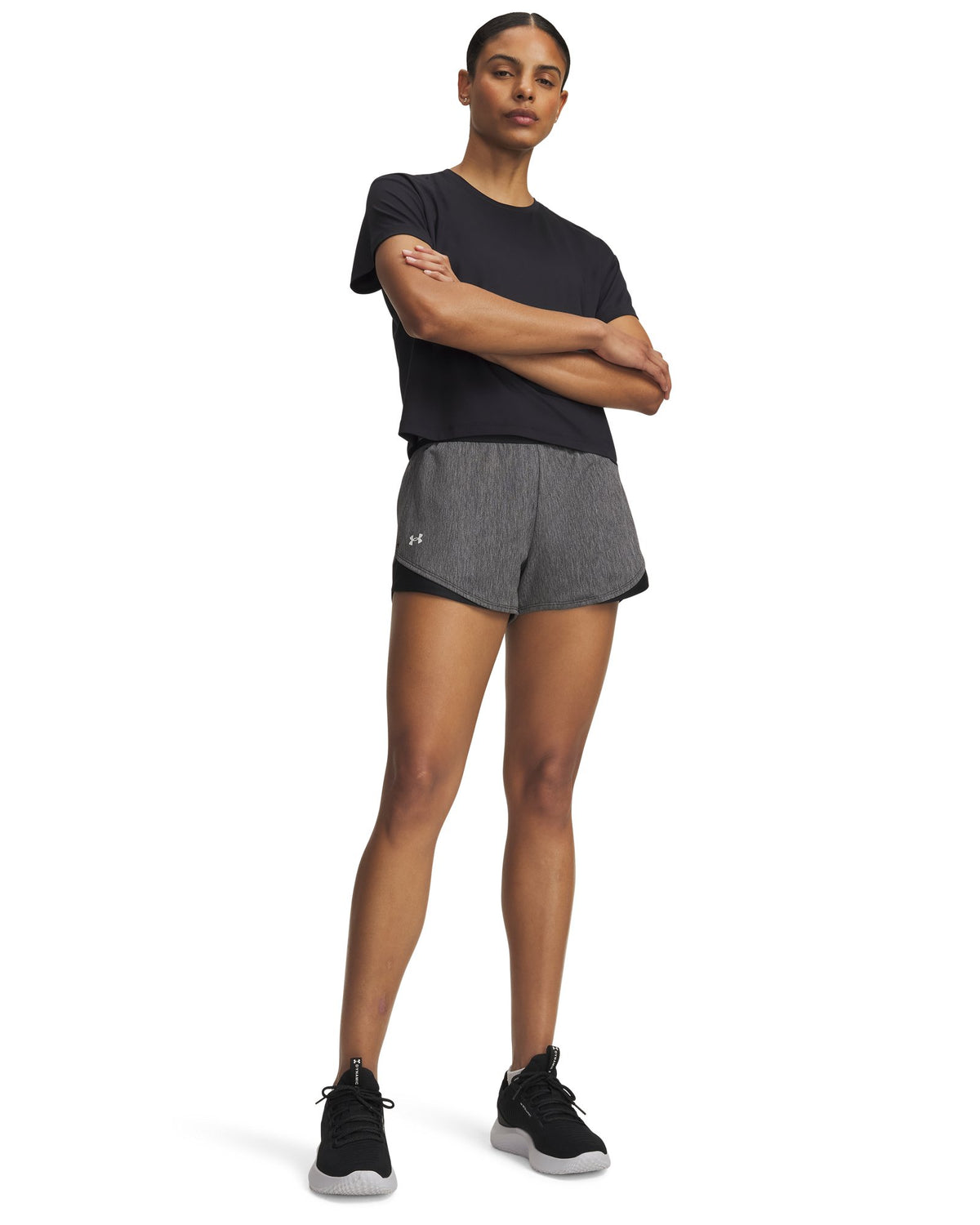 UA Tech™  Play Up Twist Women's 3" Shorts - Gray