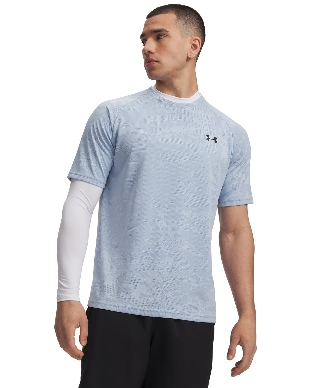 UA Velocity Jacquard Men's Short Sleeve - Blue